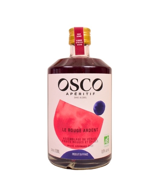 Osco Rouge Ardent - apéritif sans alcool bio - Osco