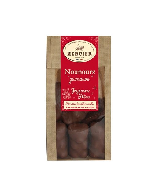 Sachet de nounours guimauve/chocolat 150g | Douceurs du Palais