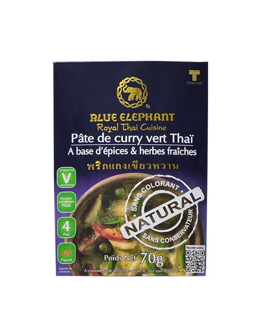 Pâte de Curry Vert thai Blue Elephant - Edélices