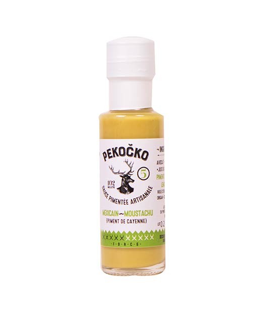 Sauce pimentée mexicain moustachu - force 5 - Pekočko