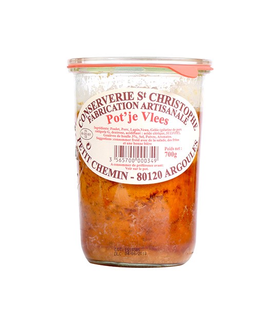 Plat cuisiné flamand Pot Je Vlees - Conserverie Saint-Christophe
