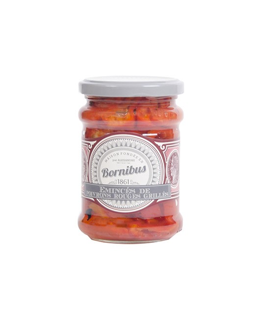 Emincé de poivrons rouges grillés - Bornibus