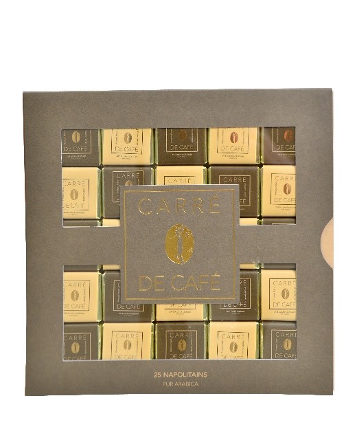 Napolitains carré de café pur Arabica x25 - Pralus