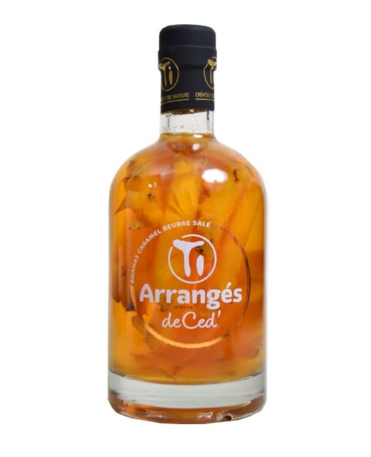 Rhum arrangé à l'ananas et caramel au beurre salé - Les Rhums de Ced'