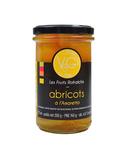 Abricots rafraîchis à l'Amaretto - Vergers de Gascogne