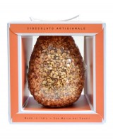 Œuf de Pâques en chocolat au lait enrobé de noisettes du Piémont - Autore