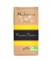 Tablette chocolat noir 75% Madagascar bio - Pralus
