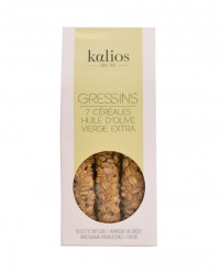 Gressins Crétois - 7 céréales & huile d'olive vierge extra - Kalios