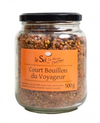 Gros sel au poivre noir et blanc - Court bouillon du Voyageur - Maison Charteau