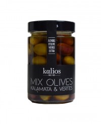 Mix d'olives Kalamata et Chalkidiki à l'huile d'olive - Kalios