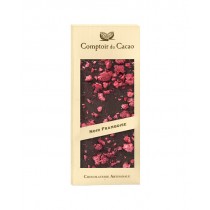 Tablette chocolat noir - framboise - Comptoir du Cacao