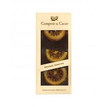 Tablette chocolat noir - orange confite - Comptoir du Cacao