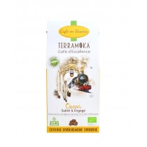 Café bio Oscar - 100% Arabica - Ethiopie - grains - Terramoka