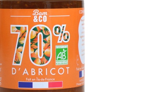 Confibam - confiture d'abricot bio - Bam & Co