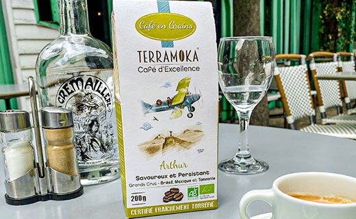 Café bio Arthur- blend Arabica et Robusta - Brésil, Mexique et Tanzanie - grains - Terramoka