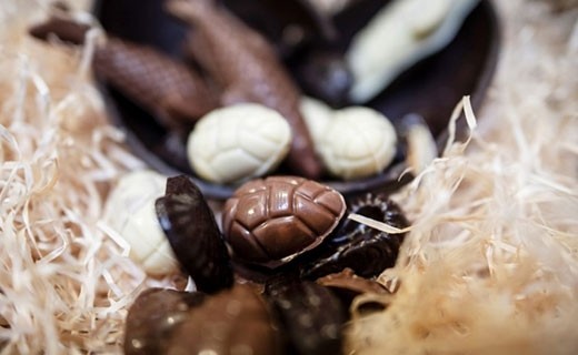 Assortiment de Pâques – fruits de mer et œufs pralinés - Chocolaterie Daniel Mercier