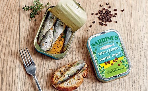 Sardines à l’huile d’olive vierge, thym citron et poivre Timut - La Belle-Iloise