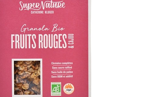 Granola fruits rouges & cajou bio - Catherine Kluger