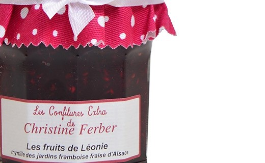 Confiture Les fruits de Léonie - myrtille, fraise et framboise  - Christine Ferber