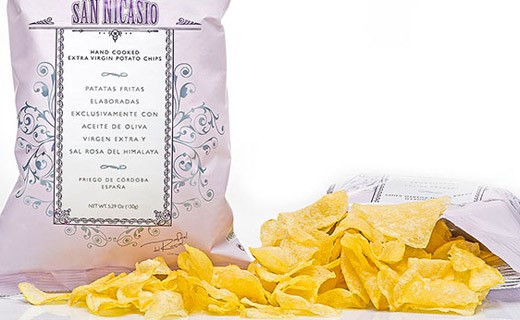 Chips huile d'olive vierge extra - sel rose - San Nicasio