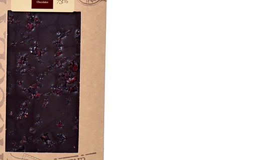 Tablette chocolat noir - cranberries - Bovetti