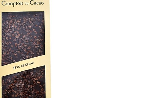 Tablette chocolat noir - fève de cacao - Comptoir du Cacao