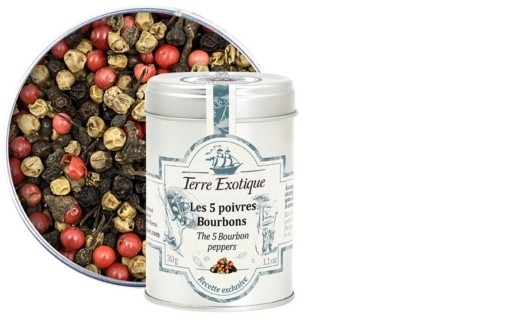 Les 5 poivres bourbons - Terre Exotique