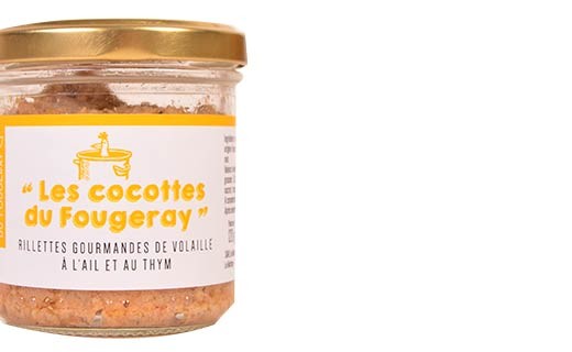 Rillettes de volaille à l’ail et au thym - Comptoir Fougeray