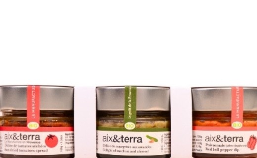 Coffret apéritif bio - courgette, tomate, poivron - Aix Terra