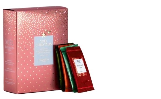 Coffret de thés Noël Christmas : 20 sachets cristal de thés et infusions  aromatisés de Noël - Dammann Frères