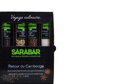 Coffret poivre et sel - Retour du Cambodge  - Sarabar