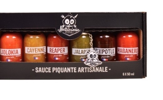 QoQa - Hellicious Coffret de 6 purées de piment artisanales