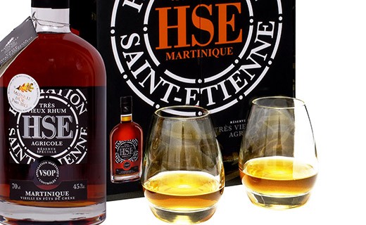 Coffret Rhum HSE Réserve Spéciale VSOP + 2 verres - Habitation Saint-Etienne