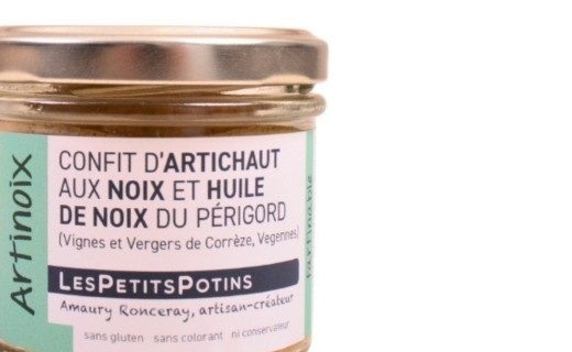 Artinoix - Confit d'artichaut aux noix et huile de noix du Périgord - Les Petits Potins