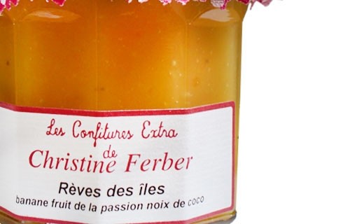 Confiture Rêves des îles - banane, fruit de la passion et noix de coco - Christine Ferber