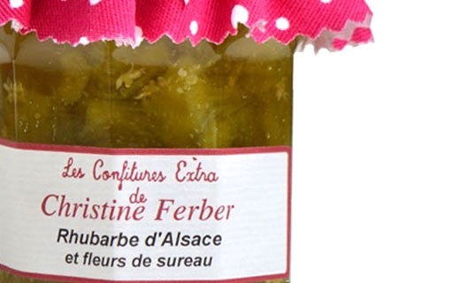 Confiture de rhubarbe d'Alsace et fleurs de sureau - Christine Ferber