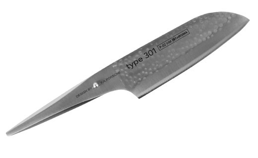 Couteau Santoku martelé 17 cm - P02HM - Chroma, Type 301 Design by F.A. Porsche