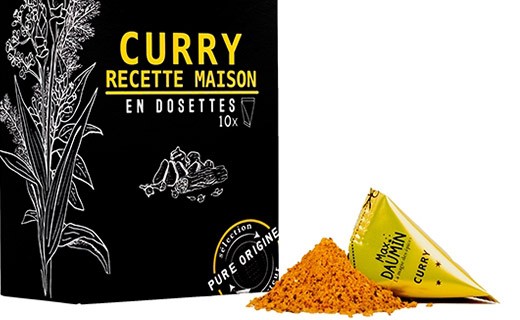 Curry doux maison - 10 berlingots - Max Daumin
