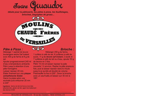 Farine Gruaudor pour pizzas et brioches - type 55 - Moulins de Versailles