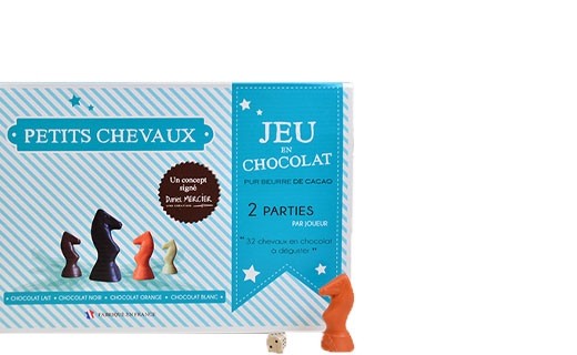 Jeu des petits chevaux en chocolat  - Chocolaterie Daniel Mercier