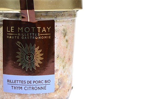 Rillettes de porc bio au thym citronné - Le Mottay Gourmand