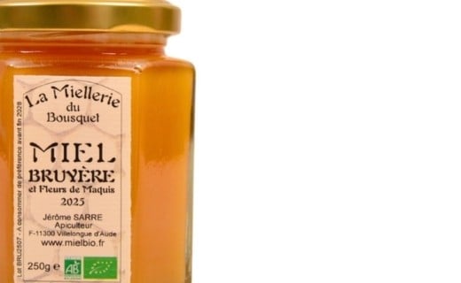 Miel de bruyère bio - Miellerie du Bousquet