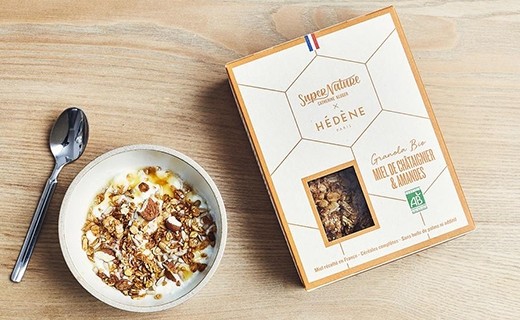 Granola bio aux amandes et au miel de châtaignier - Kluger x Hédène - Catherine Kluger