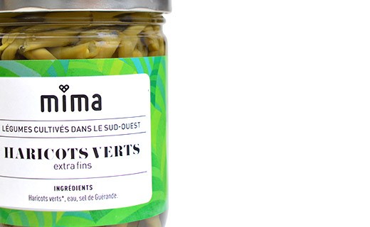 Haricots verts extra fins bio - Mima Bio