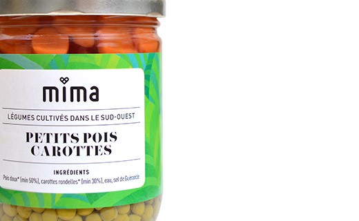 Petit pois carottes bio - Mima Bio