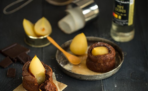 Mini poires rafraîchies à l'eau de vie de poire - Vergers de Gascogne