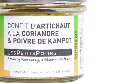 Confit d'artichaut à la coriandre et au poivre de Kampot - Artiandre - Les Petits Potins