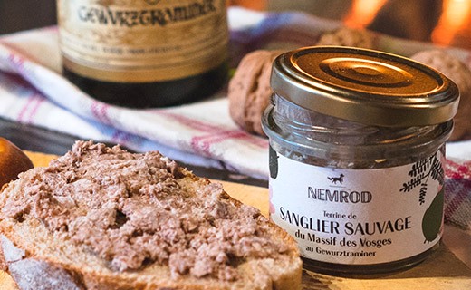 Terrine de sanglier sauvage au Gewurztraminer - Nemrod