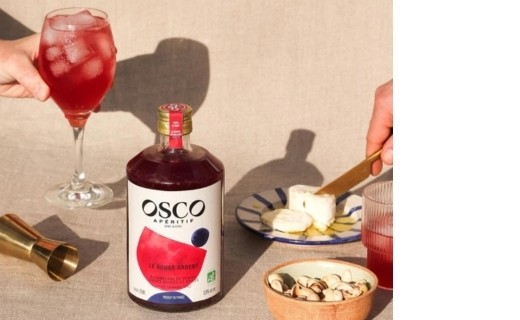 Osco Rouge Ardent - apéritif sans alcool bio - Osco