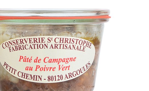 Pâté de campagne au poivre vert - Conserverie Saint-Christophe